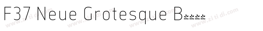 F37 Neue Grotesque B字体转换
